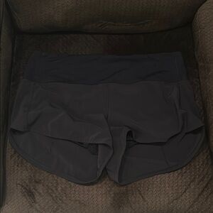 lululemon athletica black Women's Athletic Running Shorts